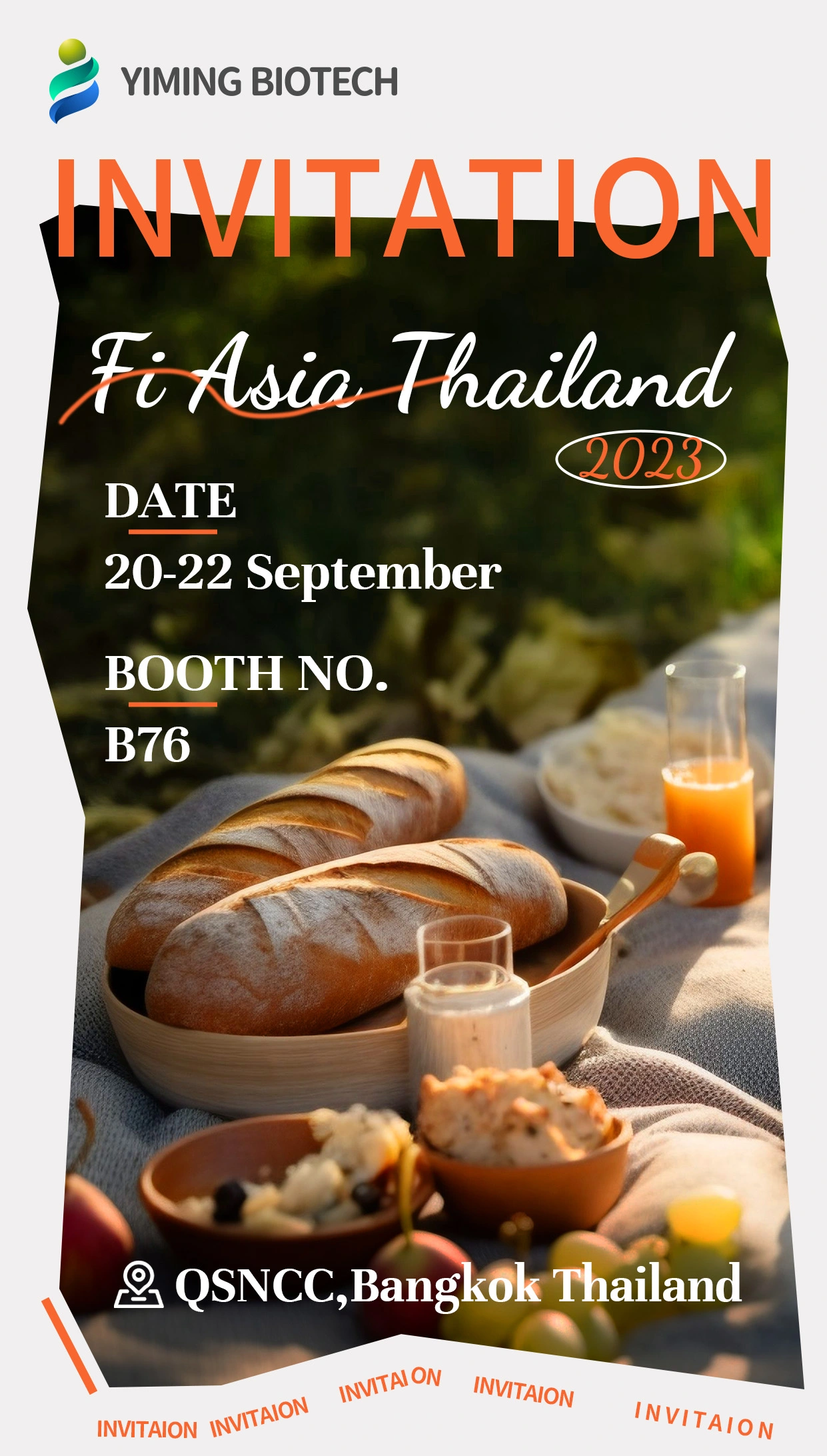 Invitation  | Yiming Biotech invites you to attend FIA Thailand