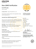 Non-GMO Verification Certification(Curdlan)